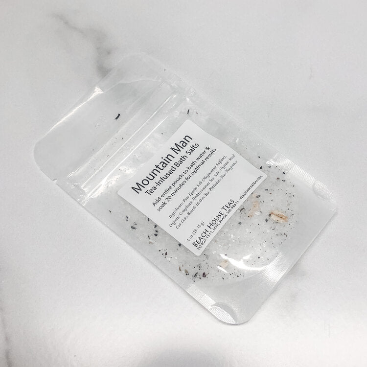 mountain man tea-infused bath salts for men by beach house teas