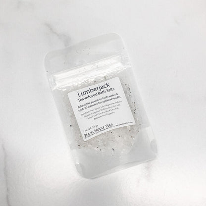 Lumberjack Tea-Infused Bath Salts by Beach House Teas