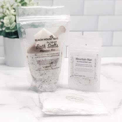 Mountain Man Tea-Infused Bath Salts For Men by Beach House Teas