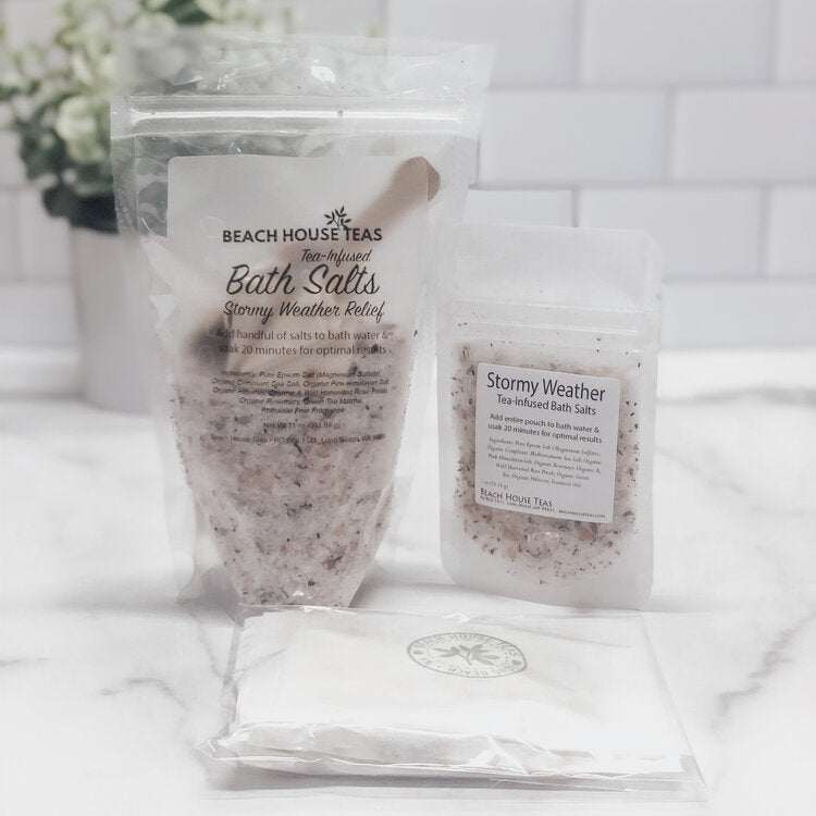 stormy weather tea-infused bath salts by beach house teas