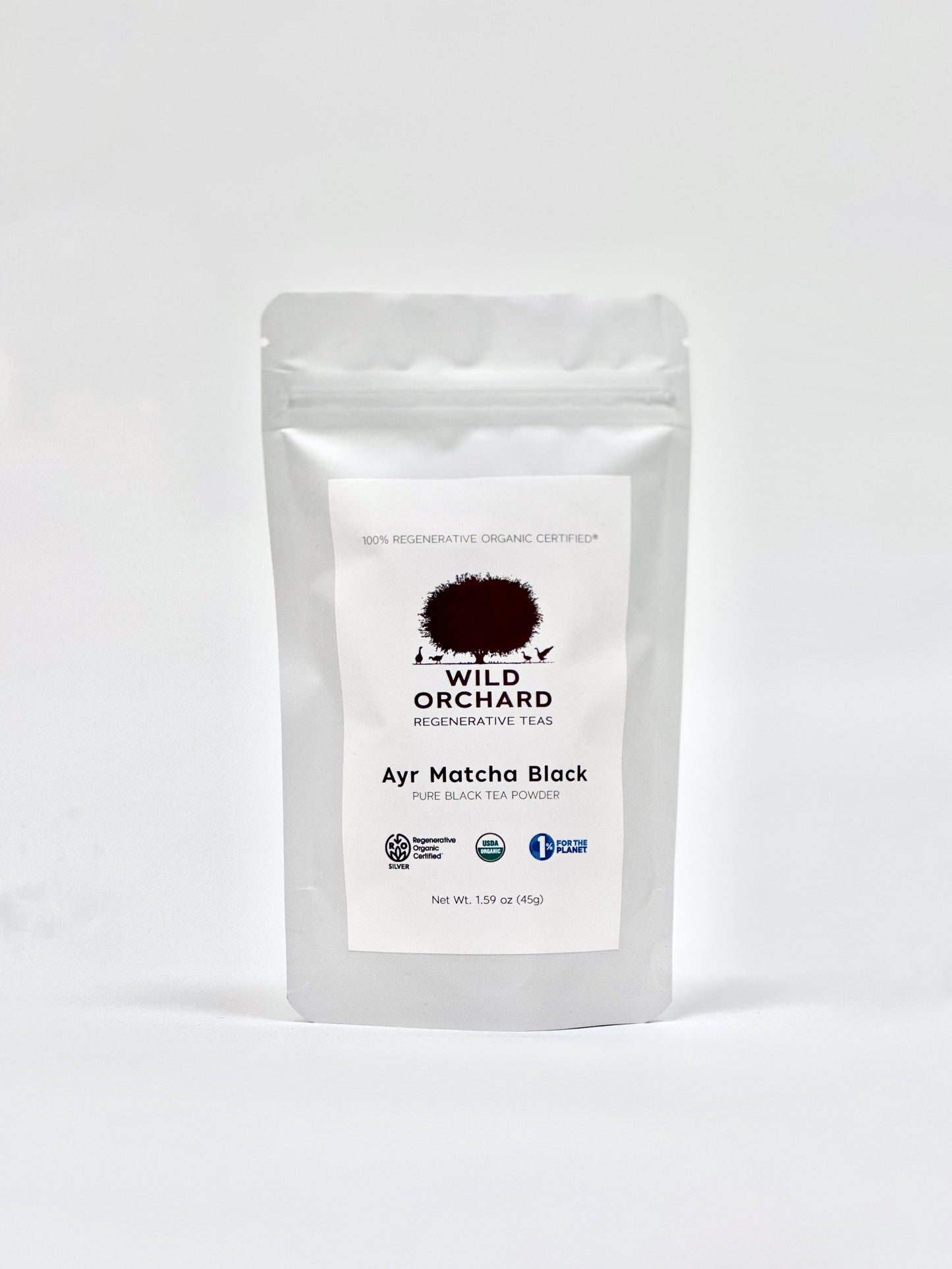 wild orchard tea ayr matcha black - loose leaf bag - 6 bags by farm2me