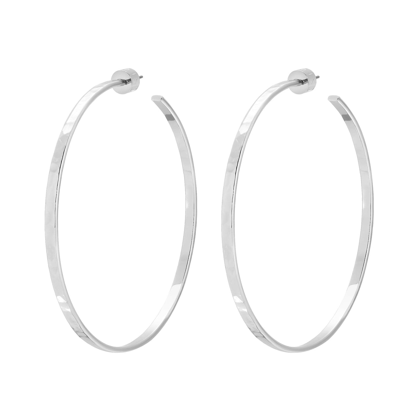 2.5" hammered hoops by eklexic