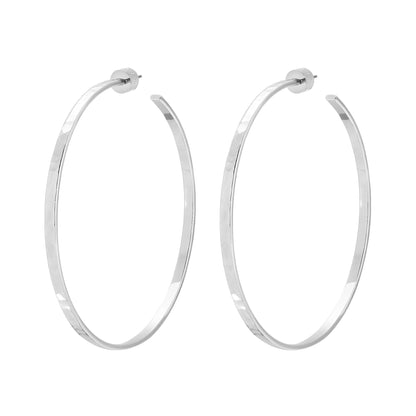 2.5" Hammered Hoops by eklexic