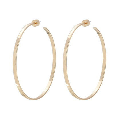 2.5" Hammered Hoops by eklexic