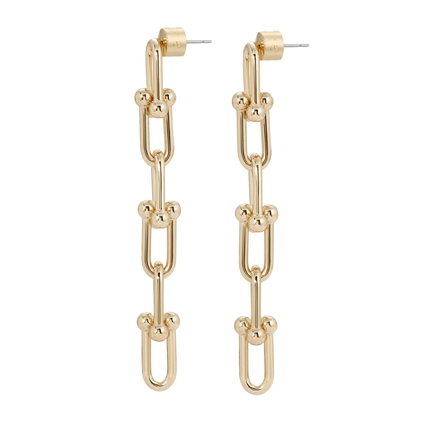 margaux 6 link drop earrings by eklexic