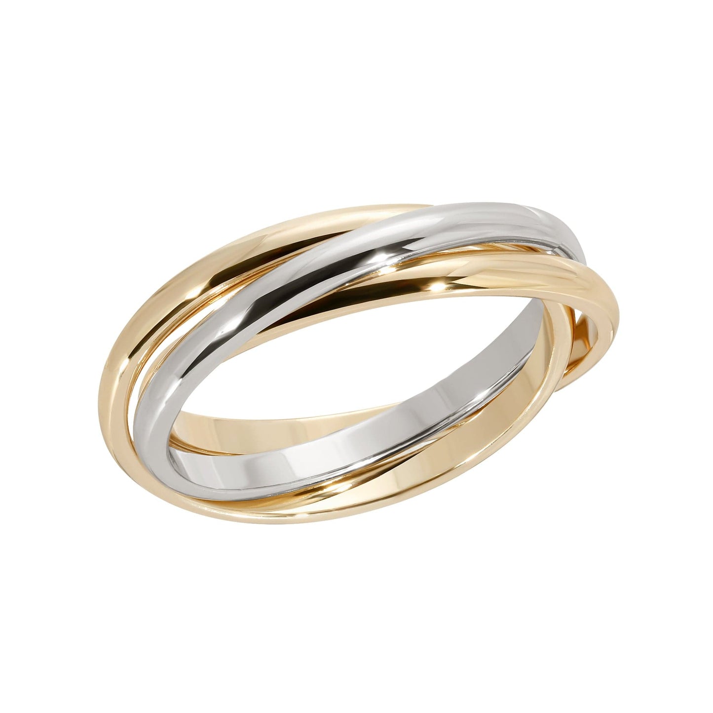 two toned triple domed roll ring by eklexic