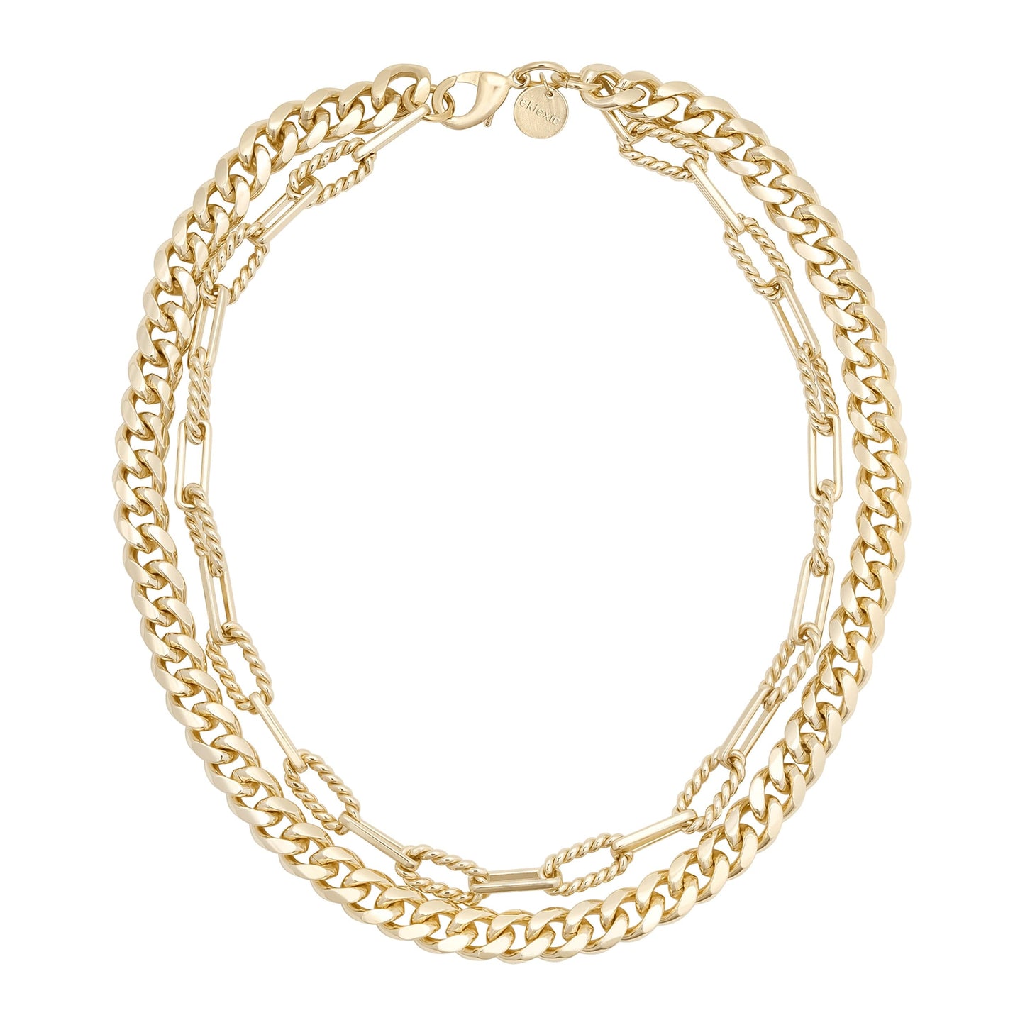 double layer talia necklace by eklexic