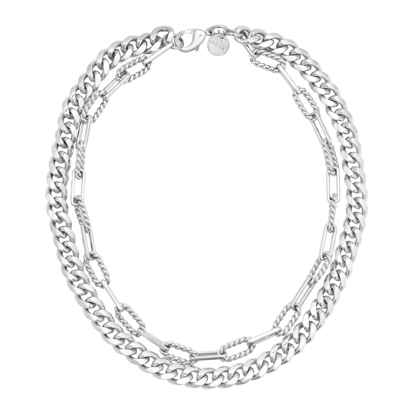 double layer talia necklace by eklexic