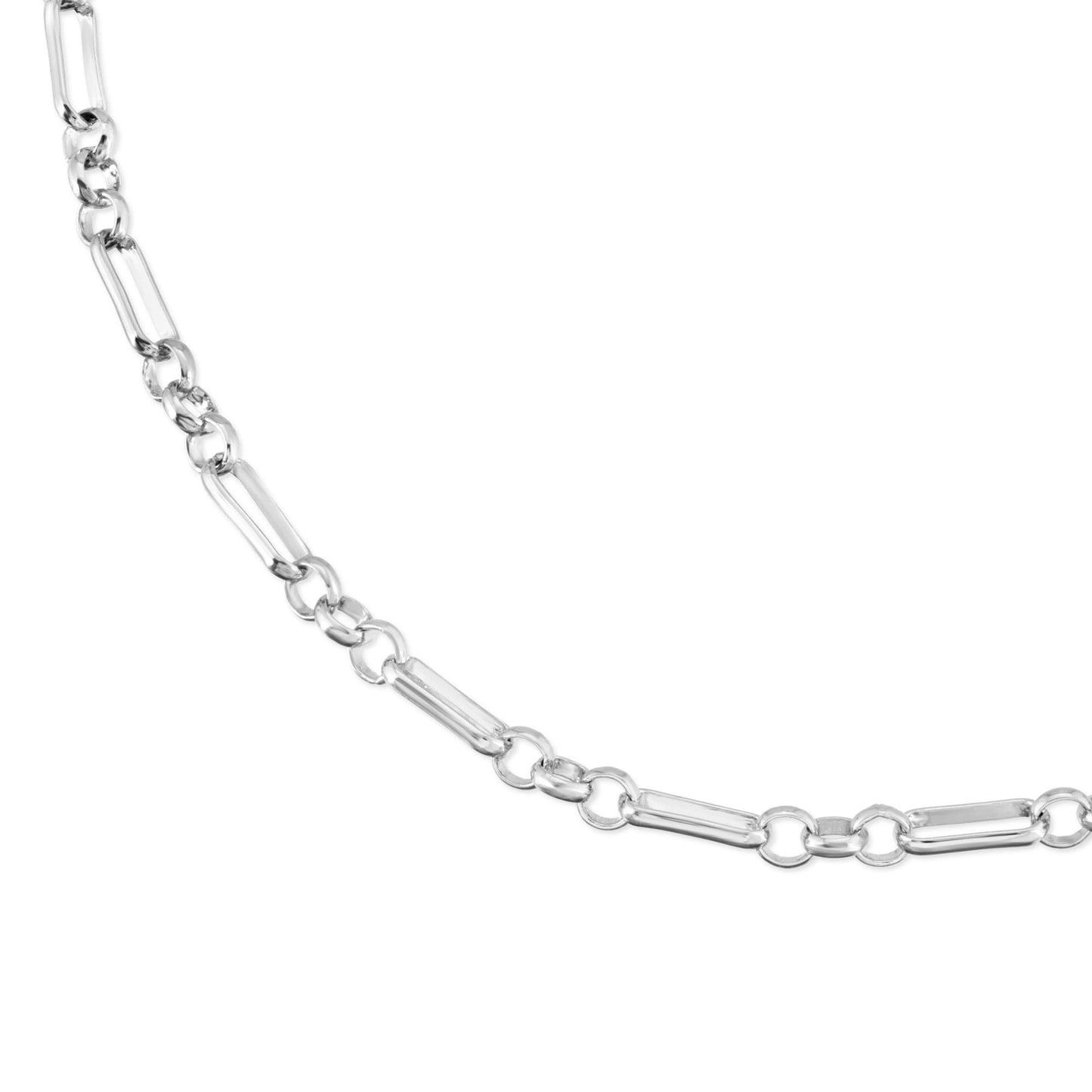 silver small multi link chain bracelet by eklexic