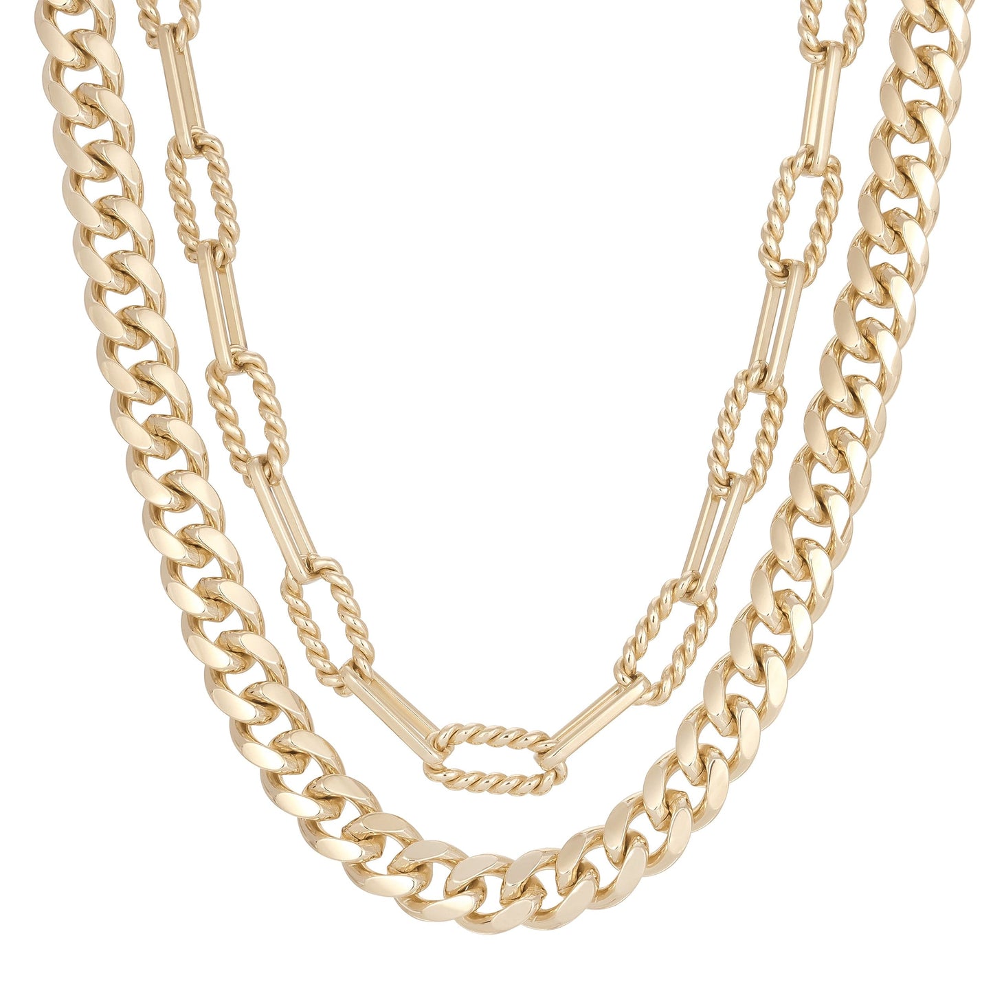 double layer talia necklace by eklexic