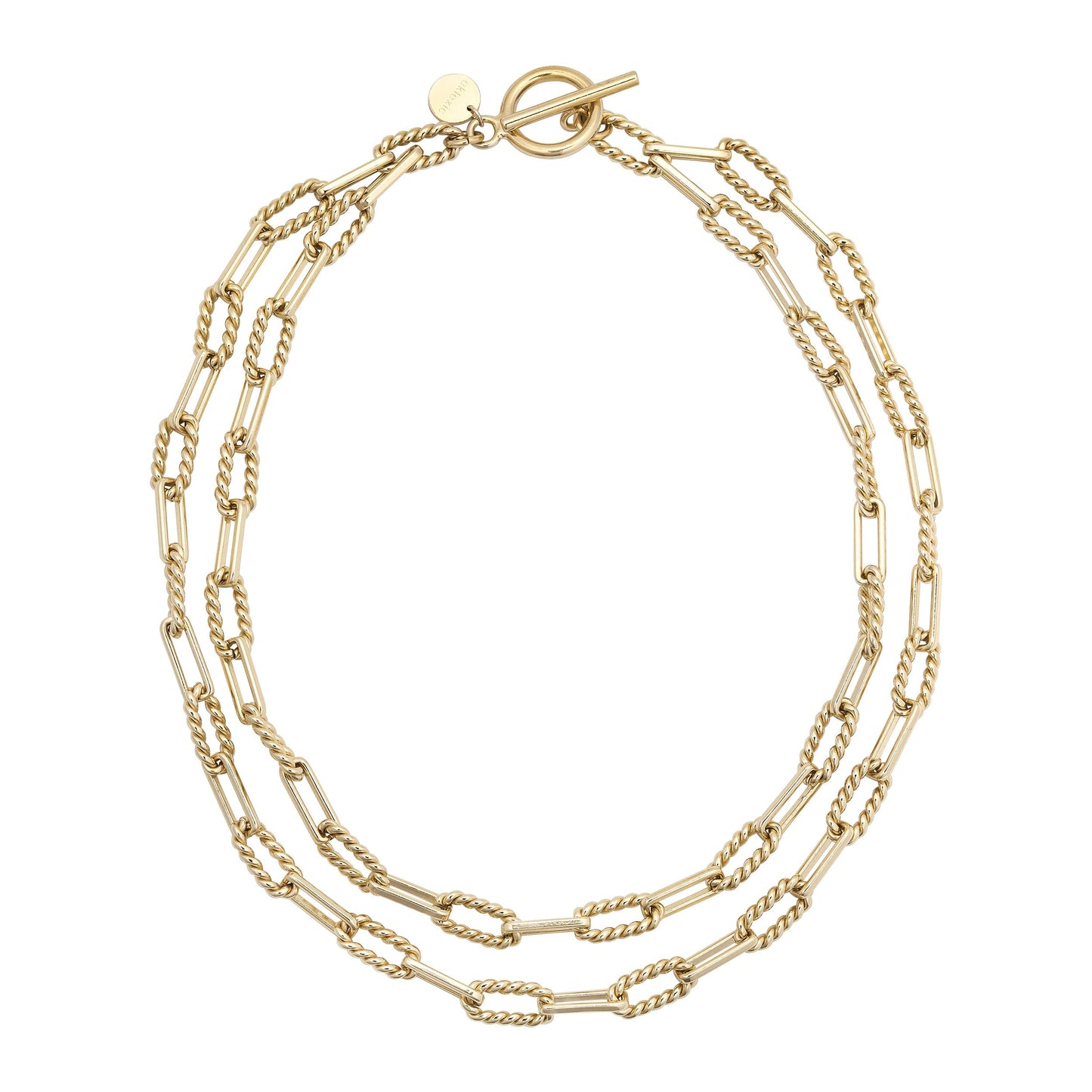 enzo double layer necklace by eklexic