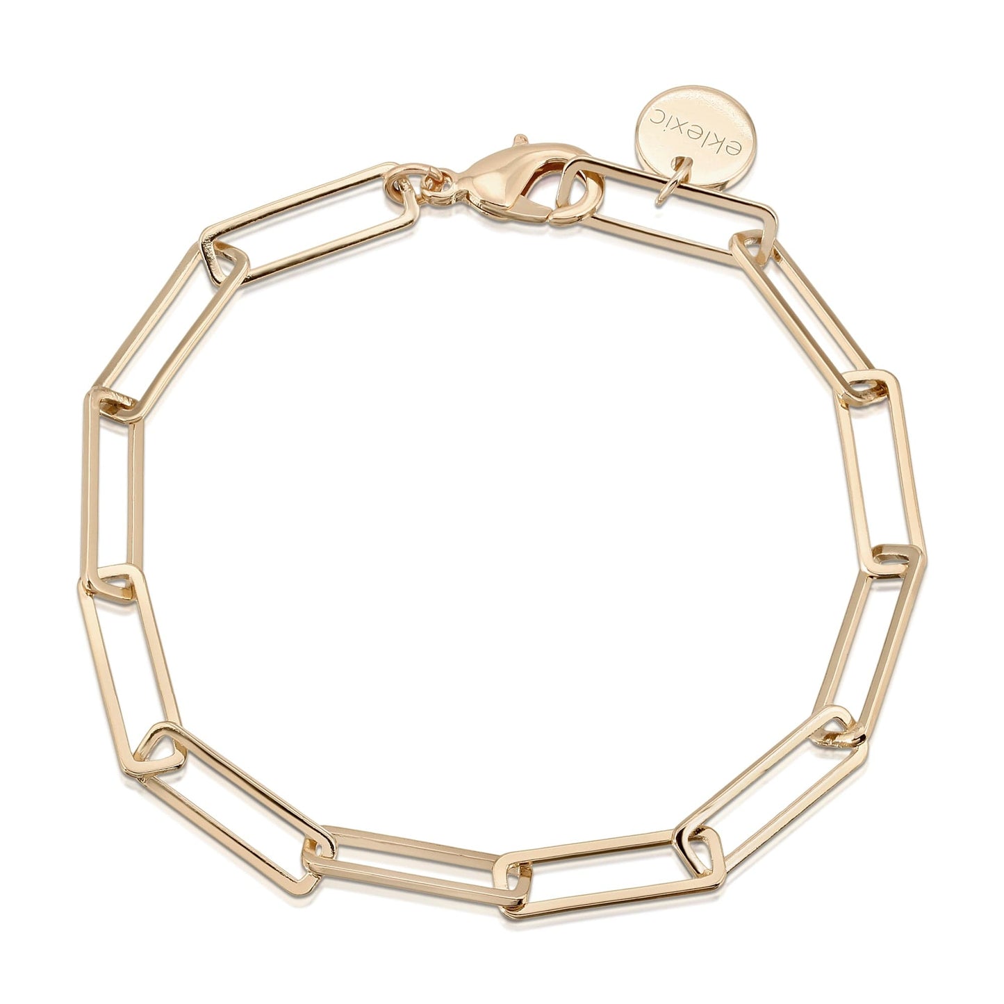 large rectangle link chain bracelet by eklexic