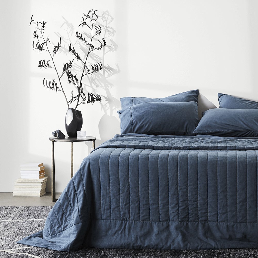 linen+ quilted coverlet by ettitude