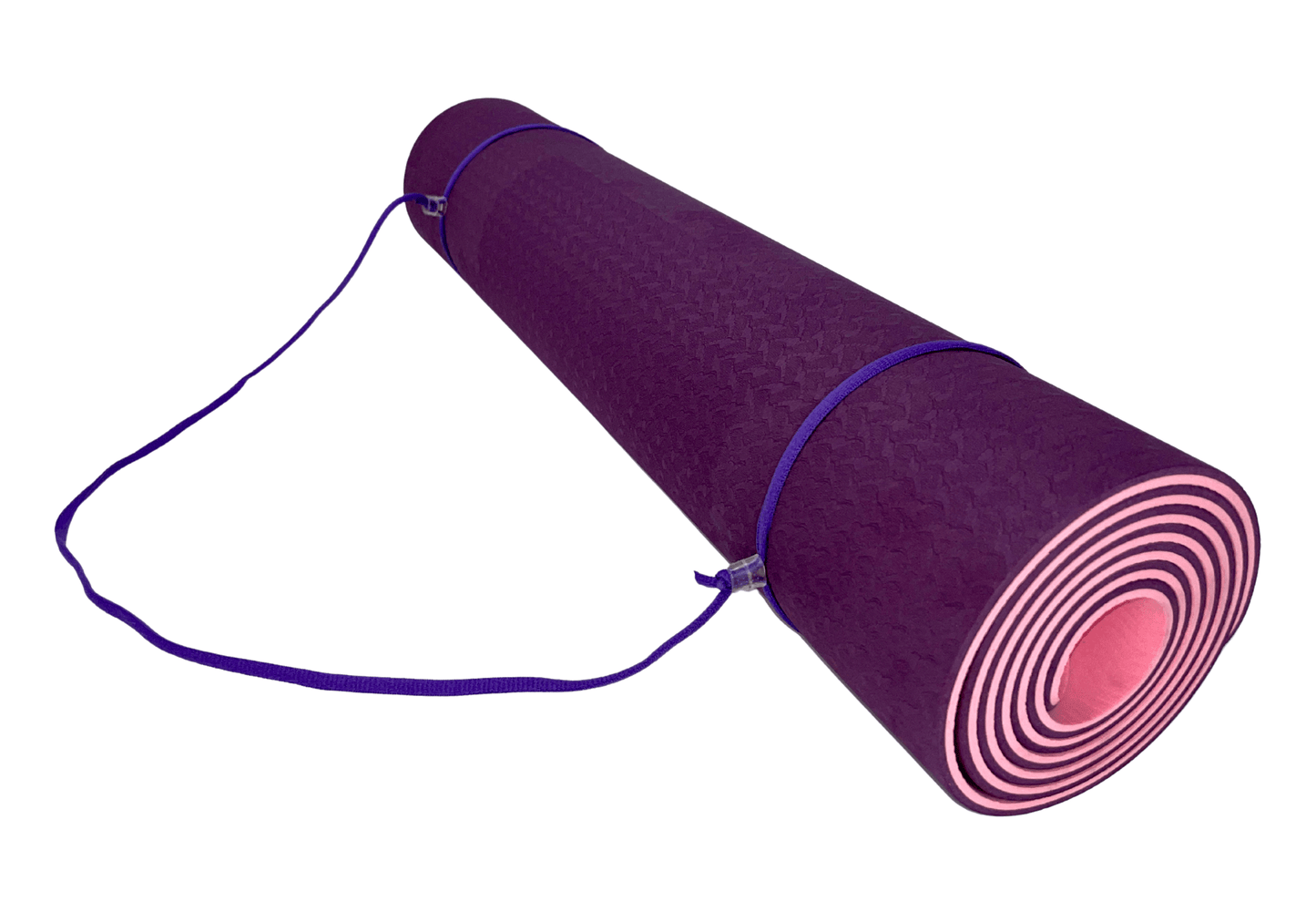 eco friendly reversible color yoga mat with carrying strap by jupiter gear