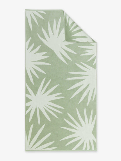 Green Agave Cabana Beach Towel by Laguna Beach Textile Company