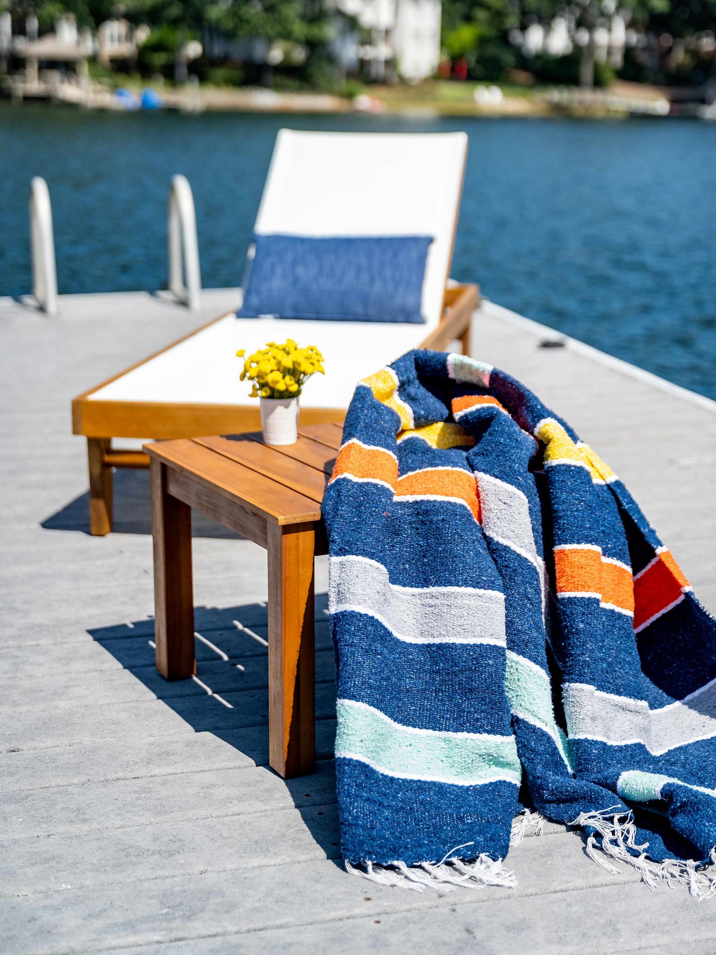 sunset riviera mexican blanket by laguna beach textile company