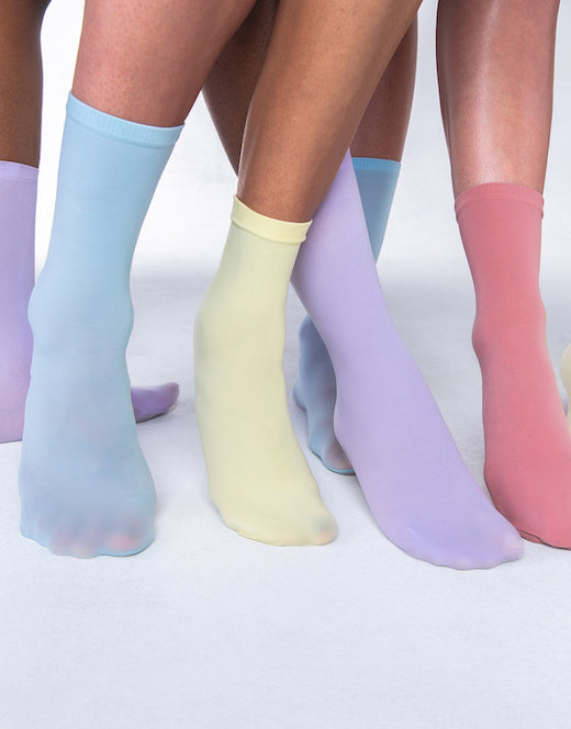 party pack - 5 pairs ⦁ bio pop socks by les belles co