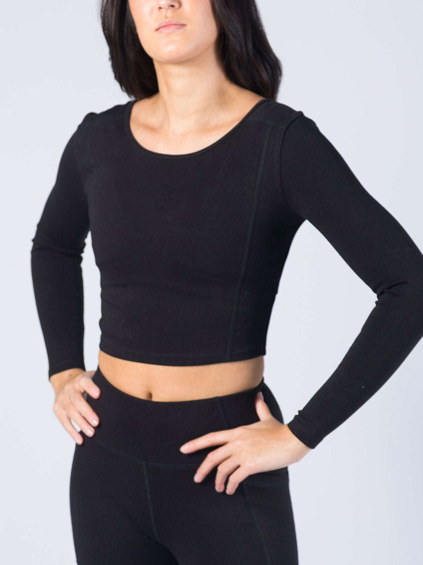 planttec™ reversible long sleeve tee | eclipse by happy earth