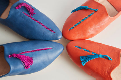 Moroccan Leather Slippers by Verve Culture