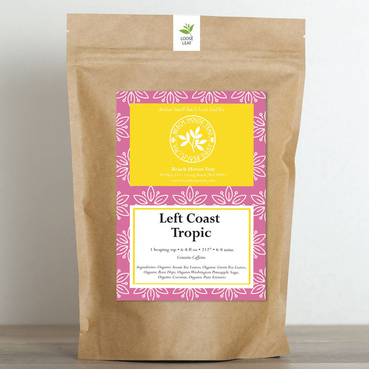 left coast tropic by beach house teas