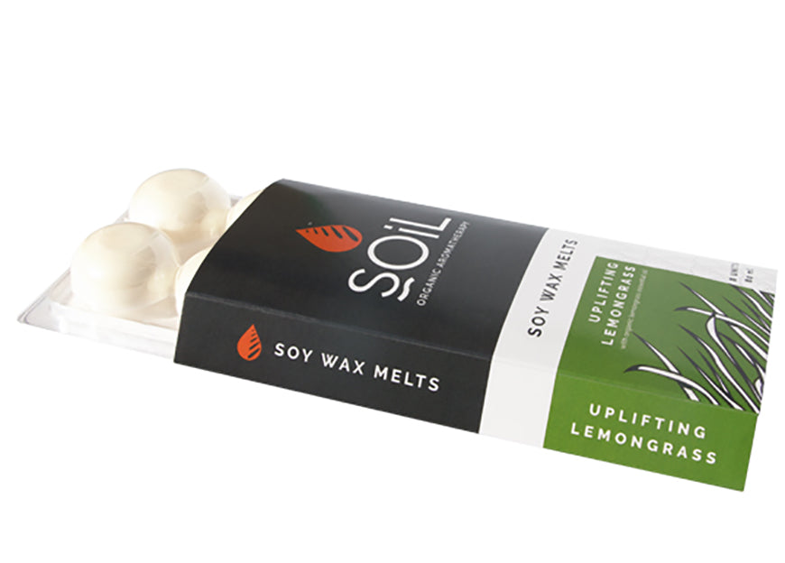 soy wax melts - lemongrass by soil organic aromatherapy and skincare