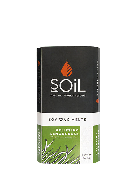 soy wax melts - lemongrass by soil organic aromatherapy and skincare