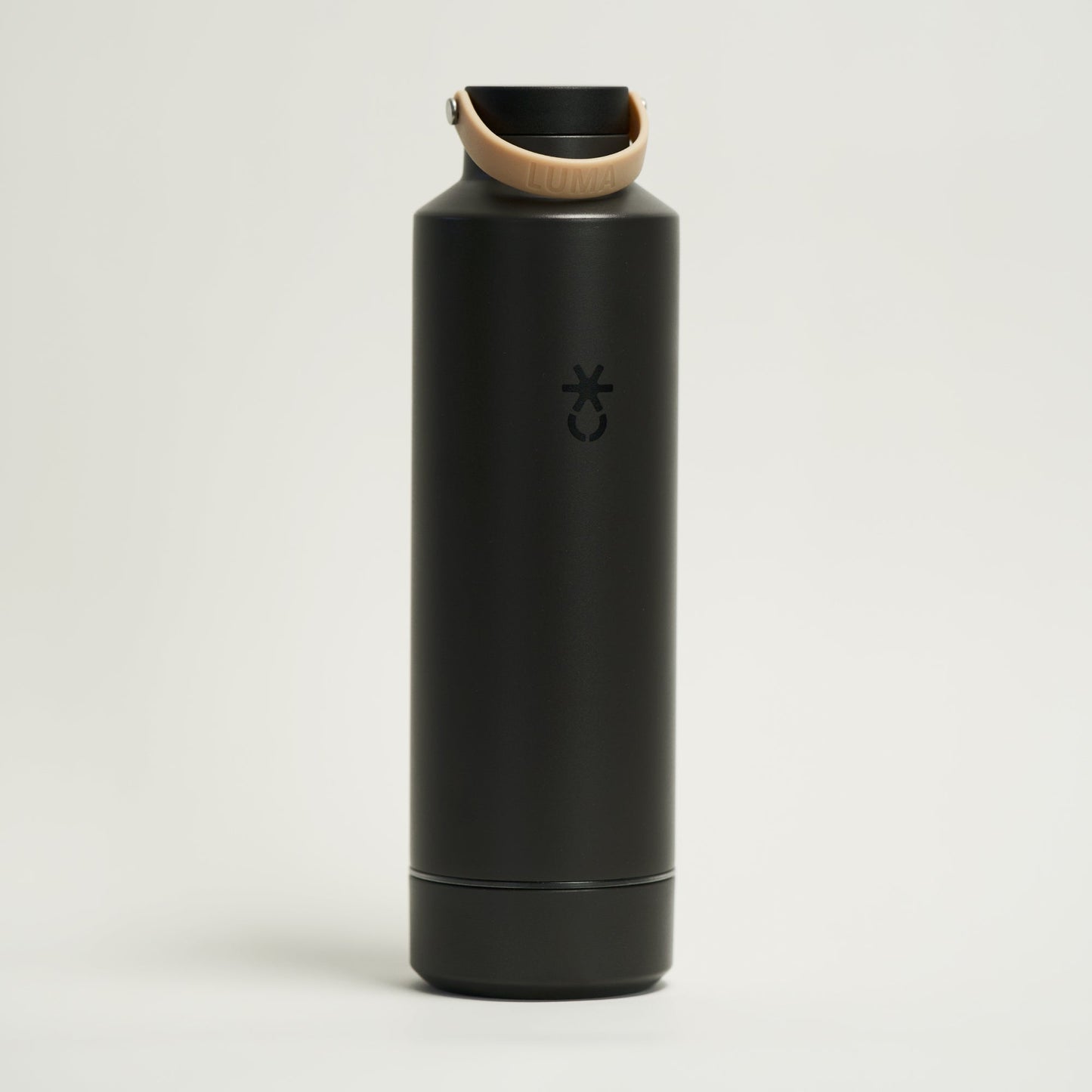 luma 1.0: stainless steel uv-c filtration water bottle 20fl oz by luma hydration