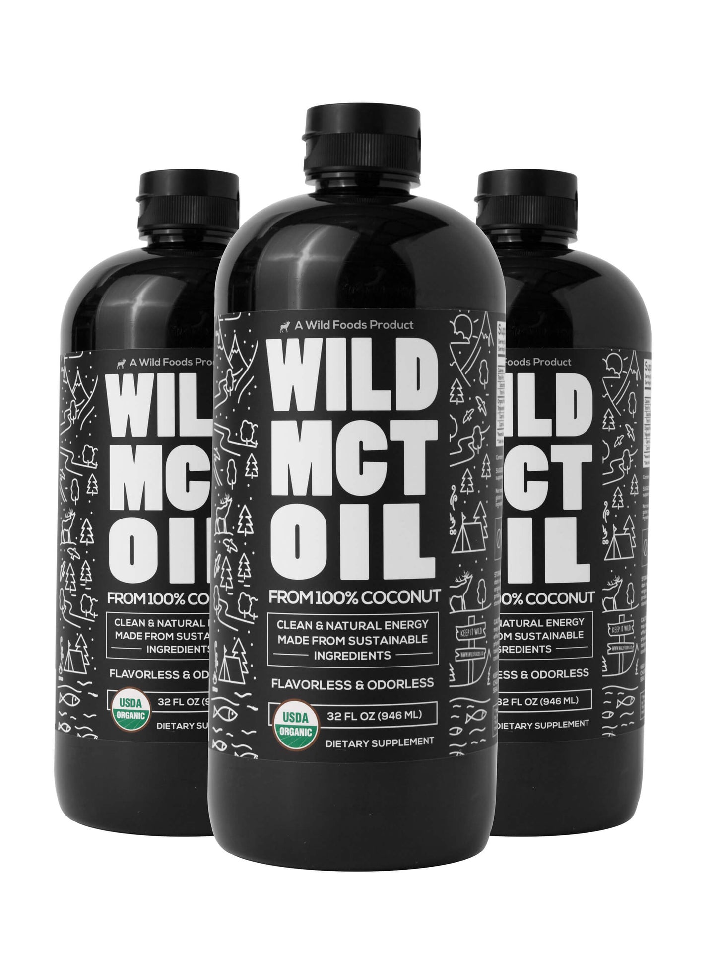 organic wild mct oil from 100% coconuts by wild foods