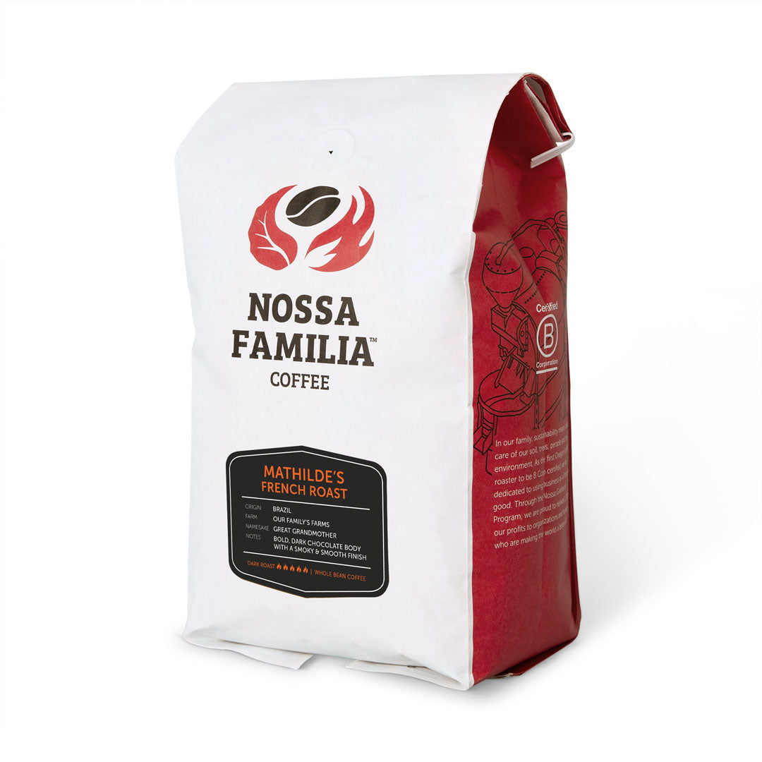 mathilde's french roast by nossa familia coffee