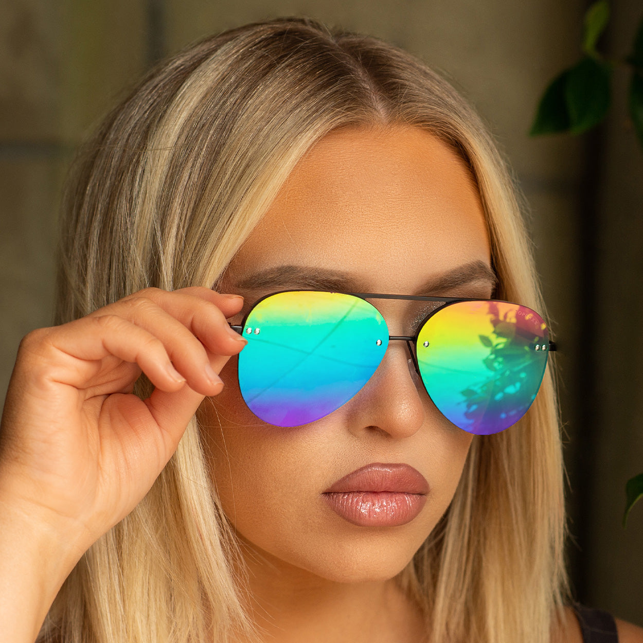 smaller megan 2 - pride aviator sunglasses by topfoxx