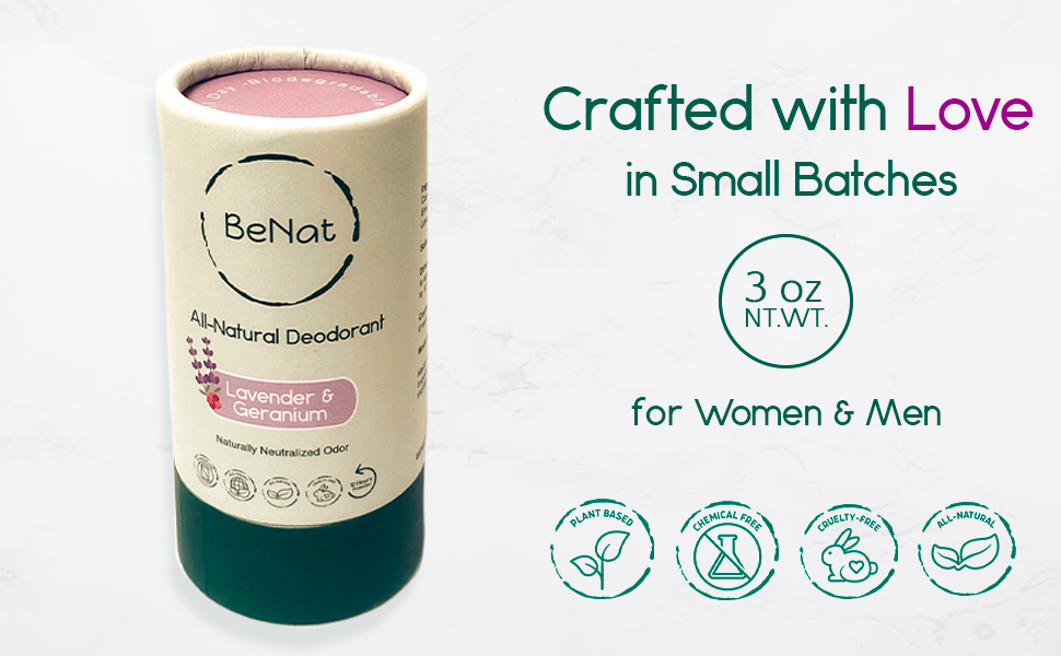 2-pack all-natural, plastic-free deodorants