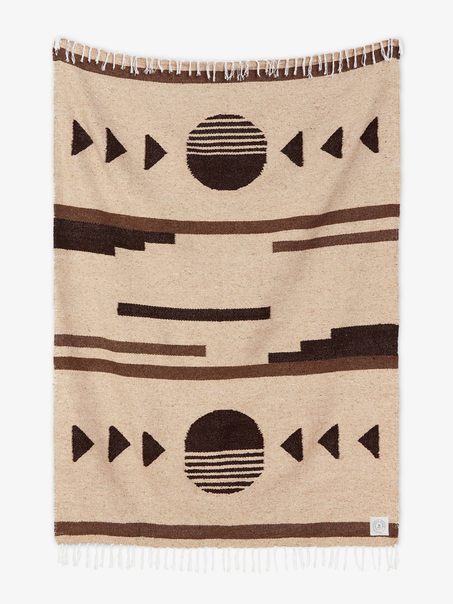 wheat sol mexican blanket by laguna beach textile company