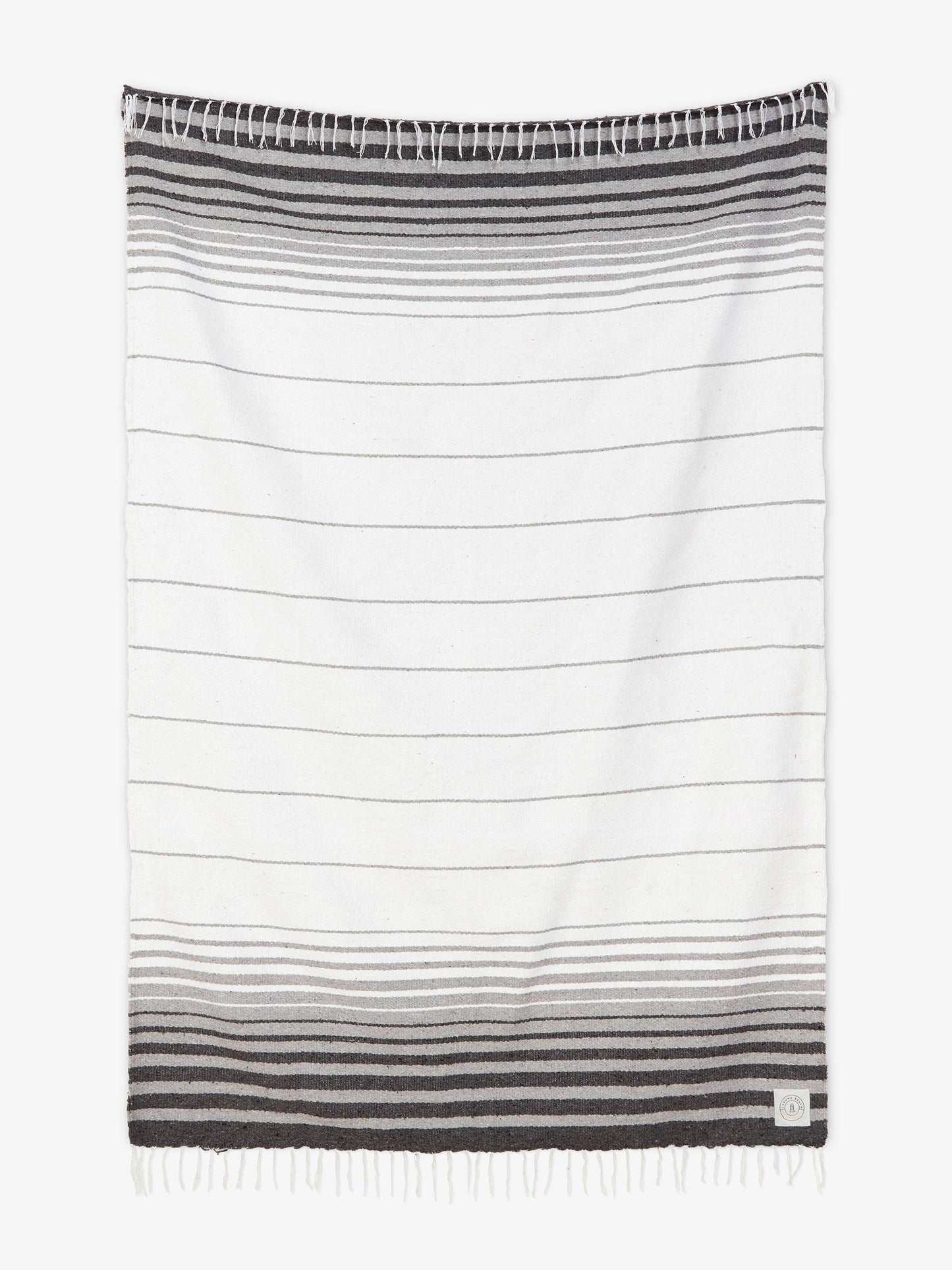 gray tulum mexican blanket by laguna beach textile company