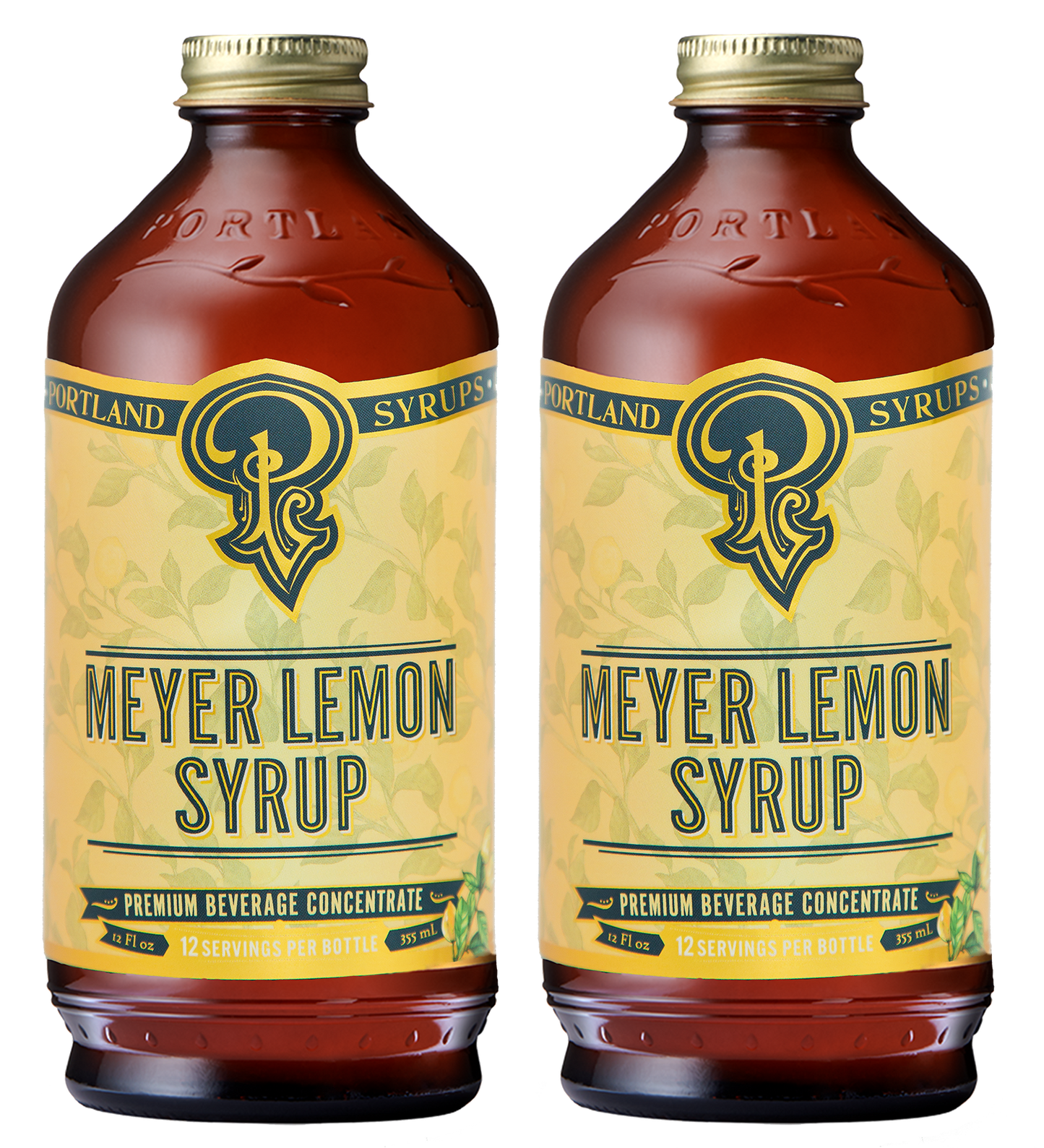 meyer lemon syrup two-pack by portland syrups