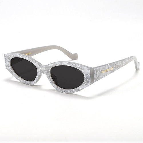 kat x money moves - silver cateye sunglasses by topfoxx