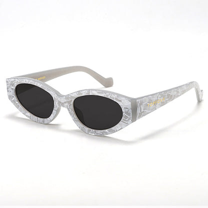 Kat x Money Moves - Silver Cateye Sunglasses by TopFoxx