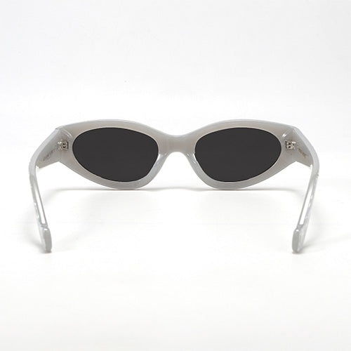 kat x money moves - silver cateye sunglasses by topfoxx