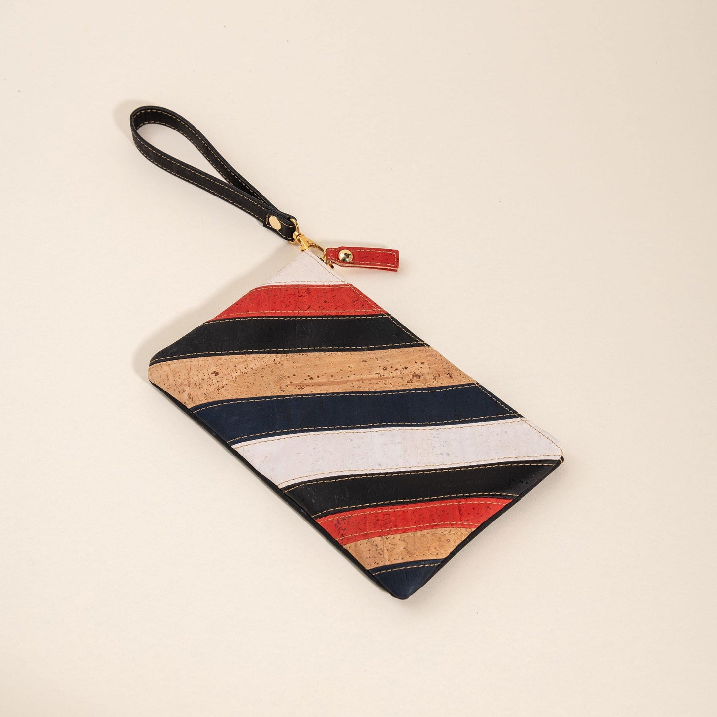 step & repeat wristlet by tiradia cork