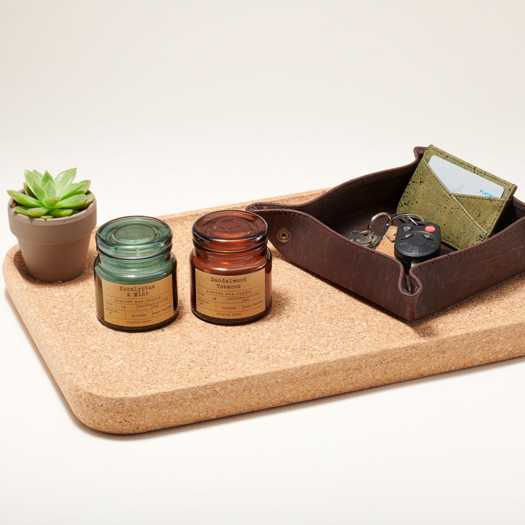 modern home cork tray (rectangular) by tiradia cork