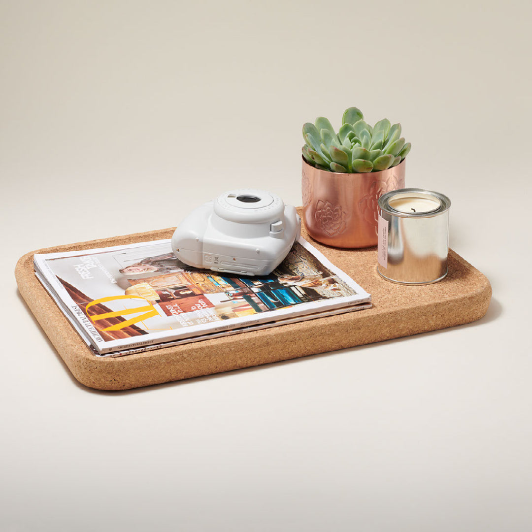 modern home cork tray (rectangular) by tiradia cork