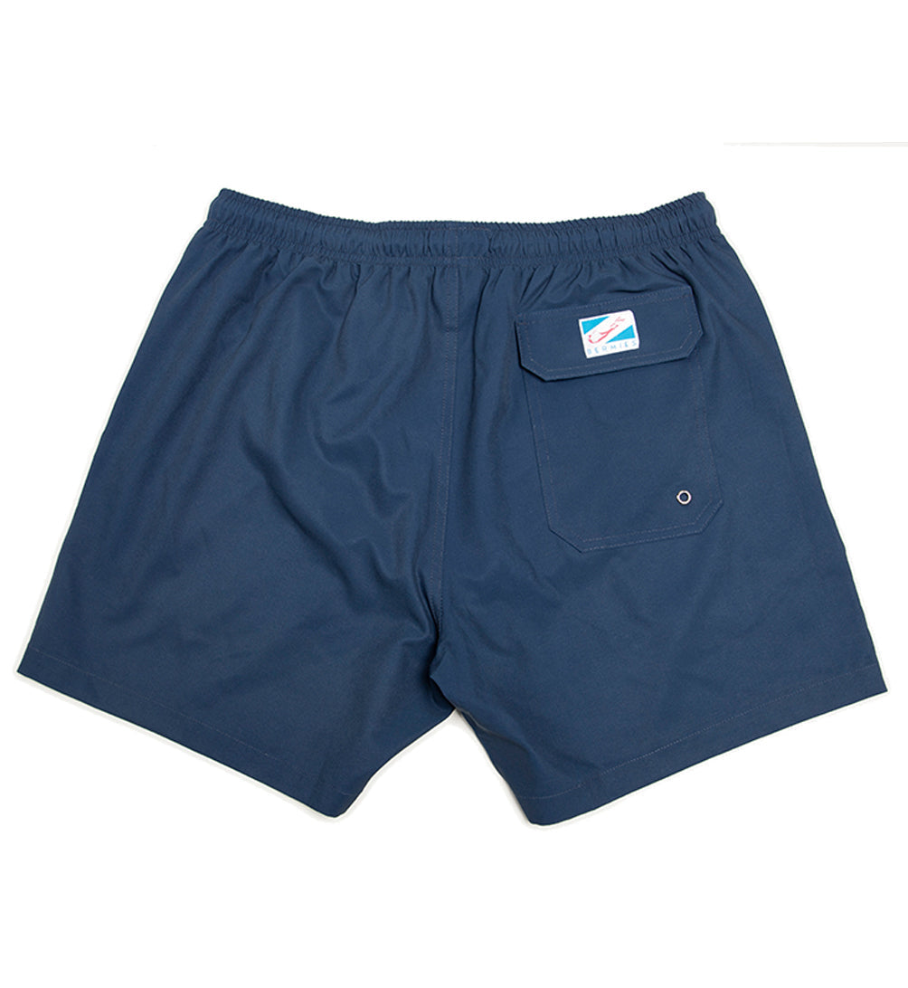 navy - 5" swim trunks by bermies