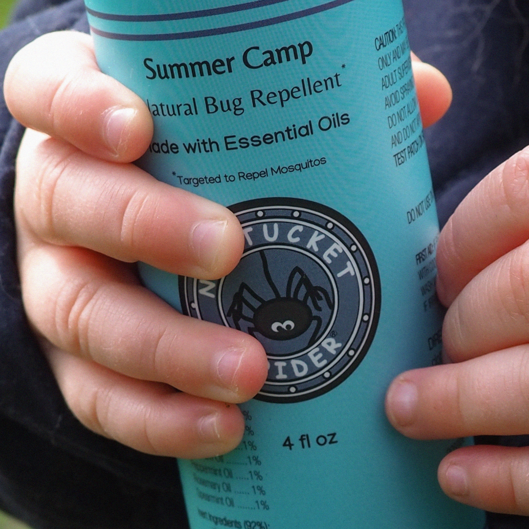 summer camp bug repellent spray for kids by nantucket spider & nantucket footprint