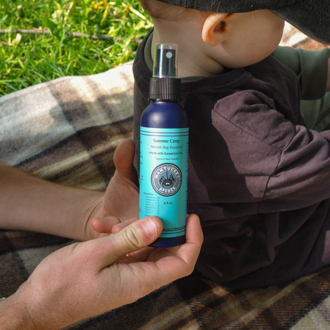 summer camp bug repellent spray for kids by nantucket spider & nantucket footprint