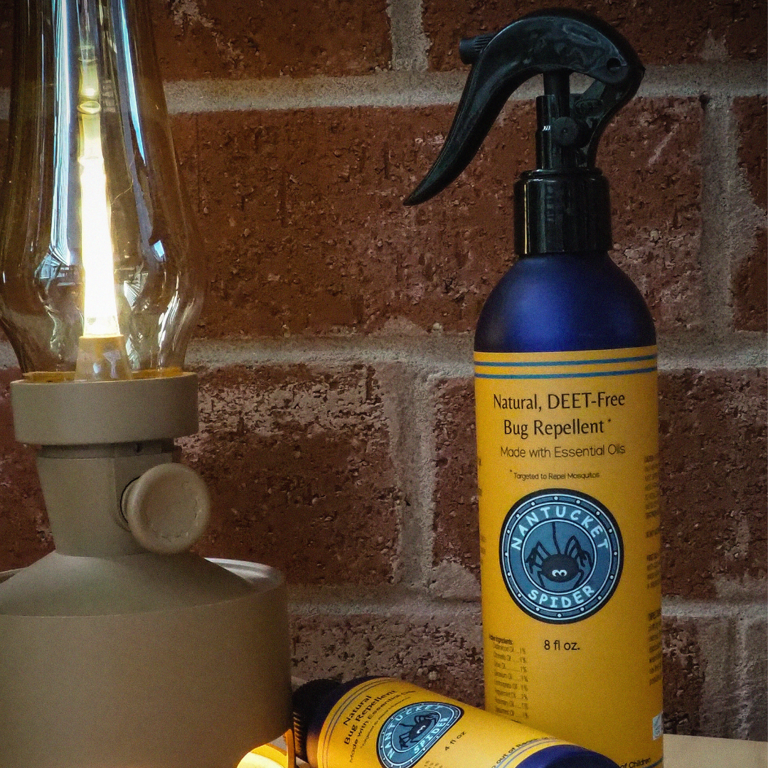 original bug repellent for people by nantucket spider & nantucket footprint