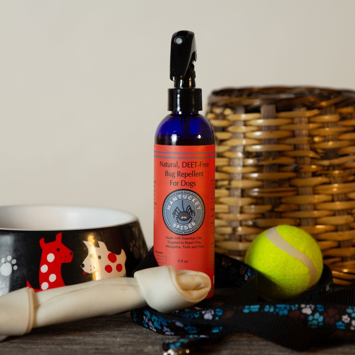 natural bug repellent spray for dogs by nantucket spider & nantucket footprint