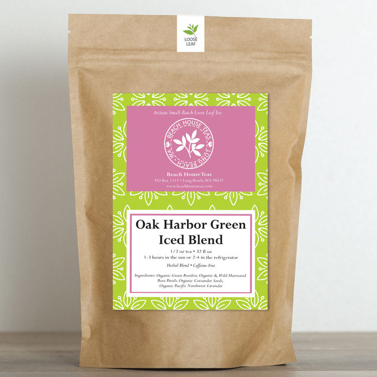 oak harbor green iced blend by beach house teas