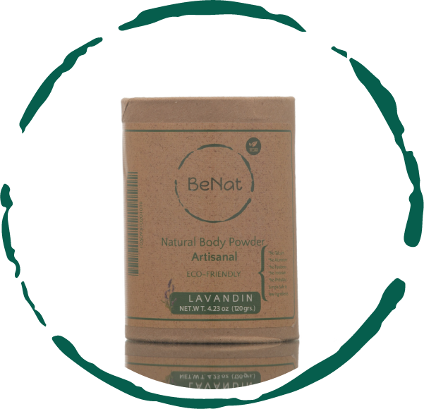 all-natural body powder. eco-friendly. by benat