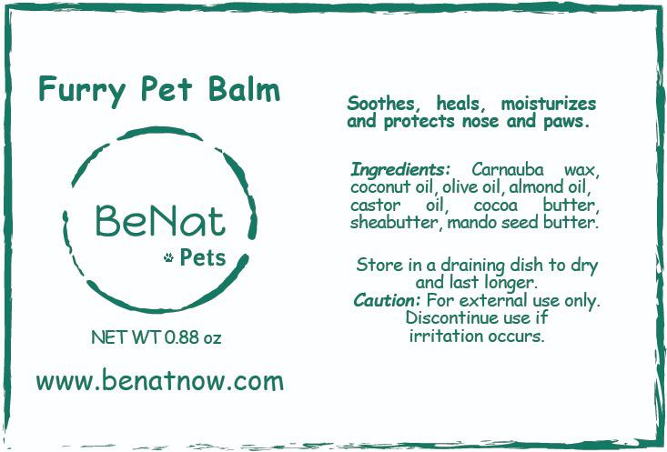 benat pets. furry pet balm. 0.9 oz. by benat