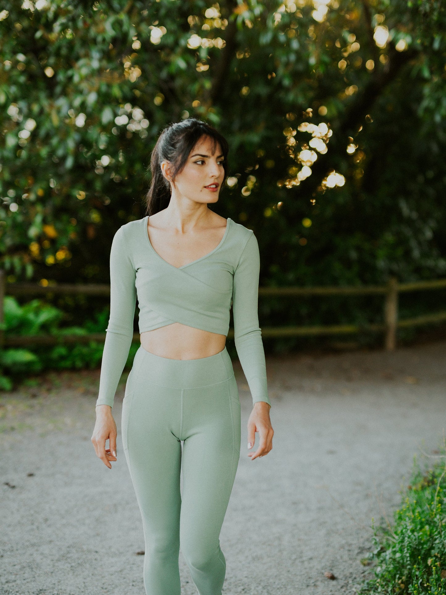 planttec™ reversible long sleeve tee | sage by happy earth