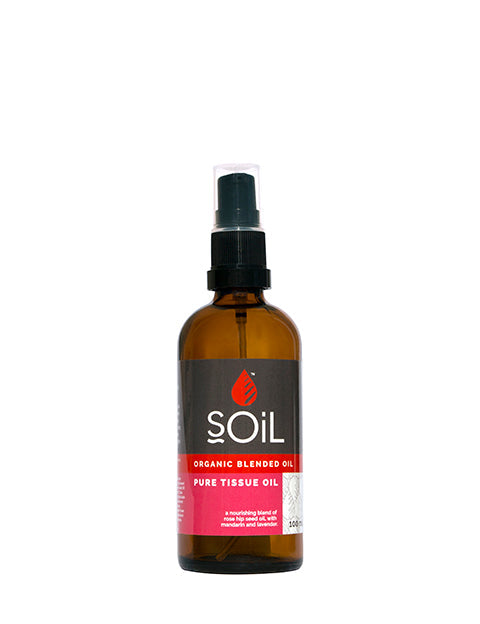 organic pure tissue blended oil 100ml by soil organic aromatherapy and skincare